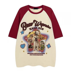 dog oversized graphic tee boogzel clothing