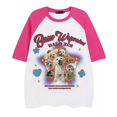 puppy graphic oversized tee boogzel clothing