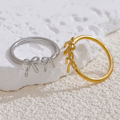 double bow ring boogzel clothing