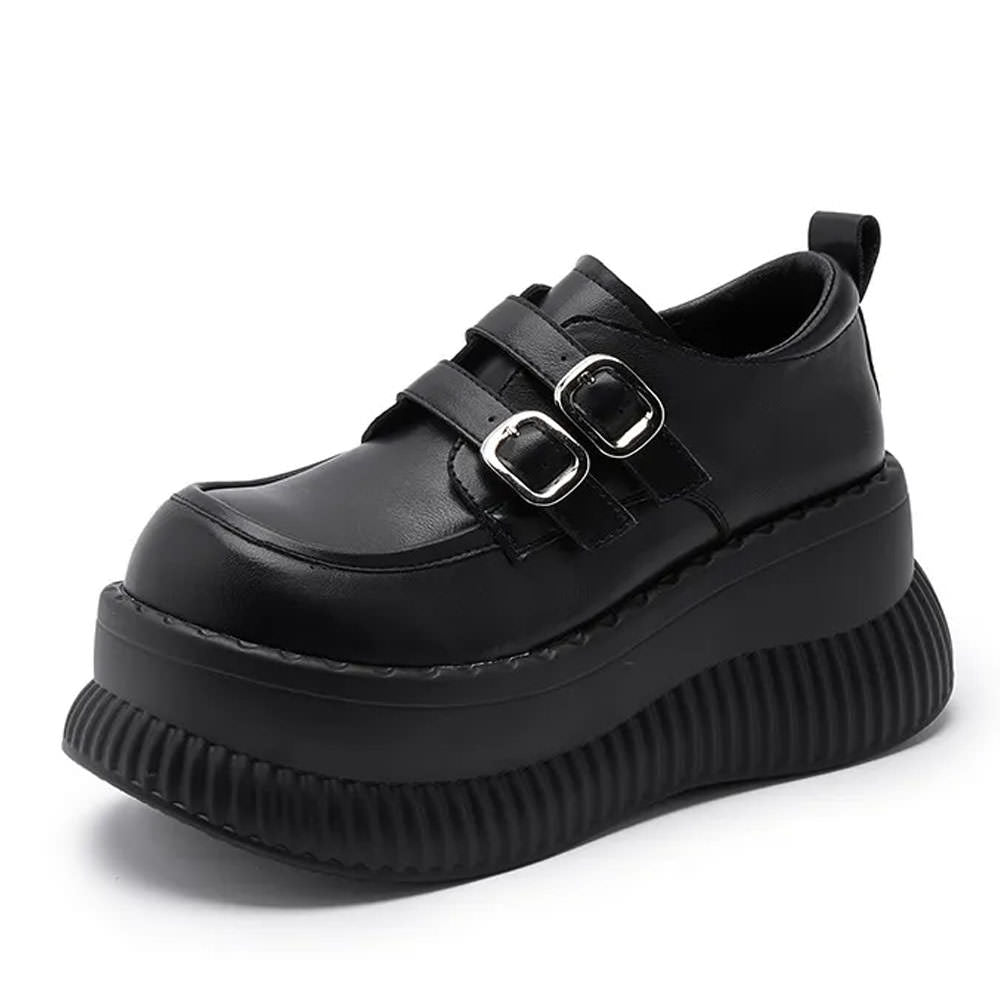 double buckle space platform shoes boogzel clothing