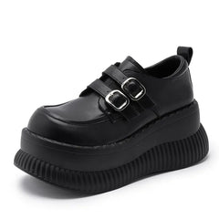 double buckle space platform shoes boogzel clothing