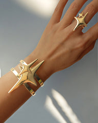 double star ring bracelet set boogzel clothing