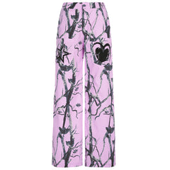 emo aesthetic wide leg trousers boogzel clothing