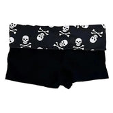 emo girl skull mini shorts boogzel clothing