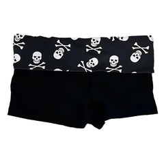 emo girl skull mini shorts boogzel clothing