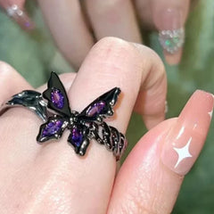 fairy grunge butterfly ring boogzel clothing