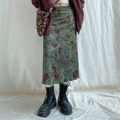 fairycore mesh midi skirt boogzel clothing