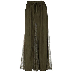 fairycore lace slit maxi skirt boogzel clothing