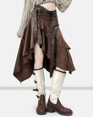 fairy grunge asymmetrical skirt boogzel clothing