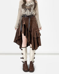 fairy grunge asymmetrical skirt boogzel clothing