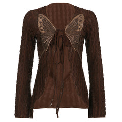 fairy grunge butterfly long sleeve top boogzel clothing