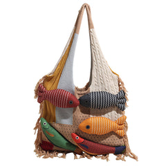 fish crochet shoulder bag boogzel clothing