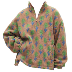 floral zip up fleece sweatshirt boogzel clothing