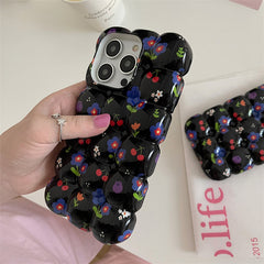 floral bubble iphone case boogzel clothing