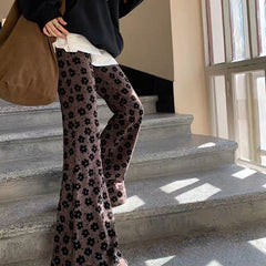 floral print flare pants boogzel clothing
