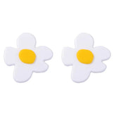 flower shaped stud earrings boogzel clothing