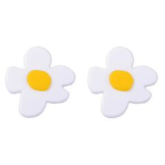 flower shaped stud earrings boogzel clothing
