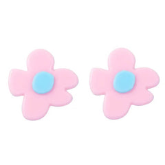 flower shaped stud earrings boogzel clothing