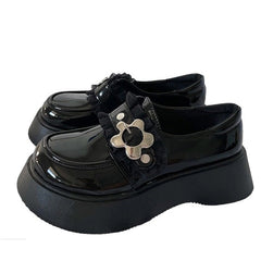 flower buckle chunky platforms boogzel clothing