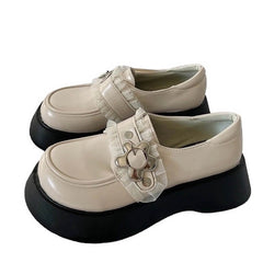 flower buckle chunky platforms boogzel clothing