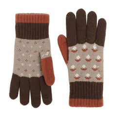 flower embroidery knit gloves boogzel clothing