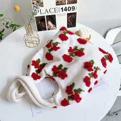 flower fuzzy tote bag boogzel clothing