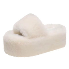 fluffy platform slippers boogzel clothing