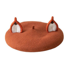 fox beret hat boogzel clothing