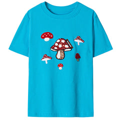 forest fairy mushroom sequin t-shirt boogzel clothing