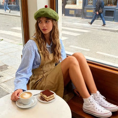 french girl wool beret hat boogzel clothing