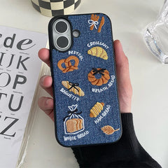 french bakery denim iphone case boogzel clothing