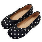 french girl polka dot tabi ballet flats boogzel clothing