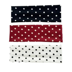 french style elastic polka dot headband boogzel clothing