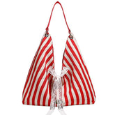 french summer striped sack bag boogzel clothing