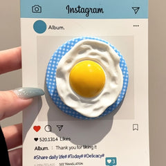 fried egg magnetic phone grip boogzel clothing