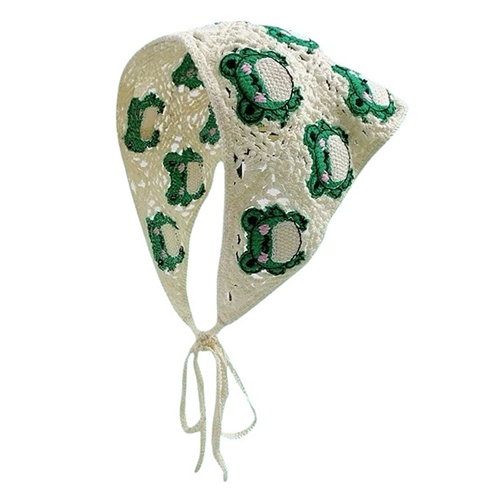 frog crochet triangle bandana boogzel clothing