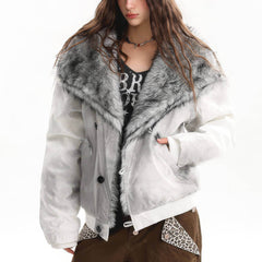 fur trim jacket boogzel clothing