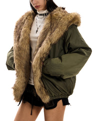 fur trim winter jacket boogzel clothing
