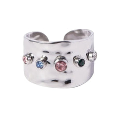 gemstones wide ring boogzel clothing