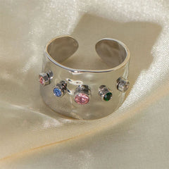 gemstones wide ring boogzel clothing