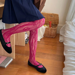geometric pattern tights boogzel clothing