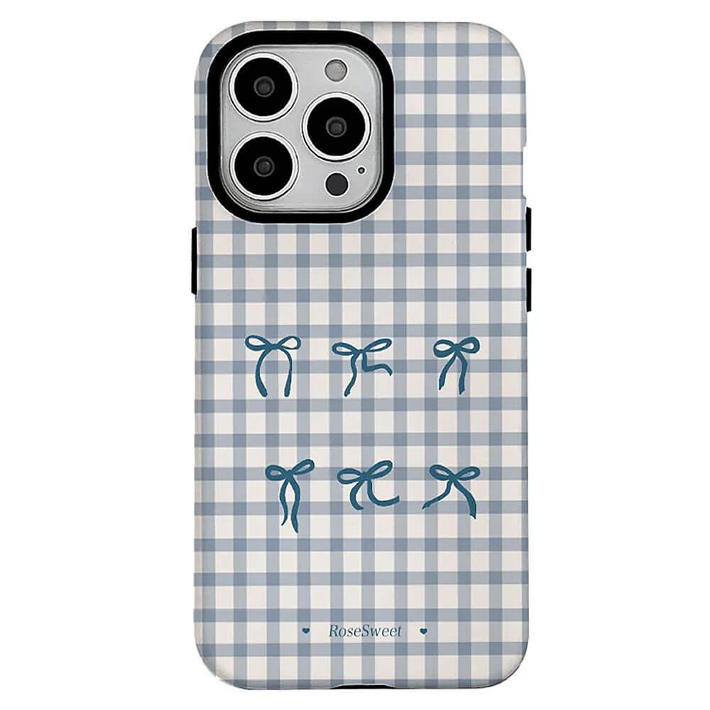 gingham bows iphone case boogzel clothing