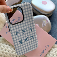 gingham bows iphone case boogzel clothing