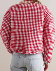 gingham heart pocket jacket boogzel clothing