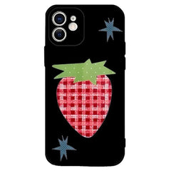 gingham strawberry iphone case boogzel clothing