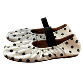 glossy polka dot tabi flats boogzel clothing