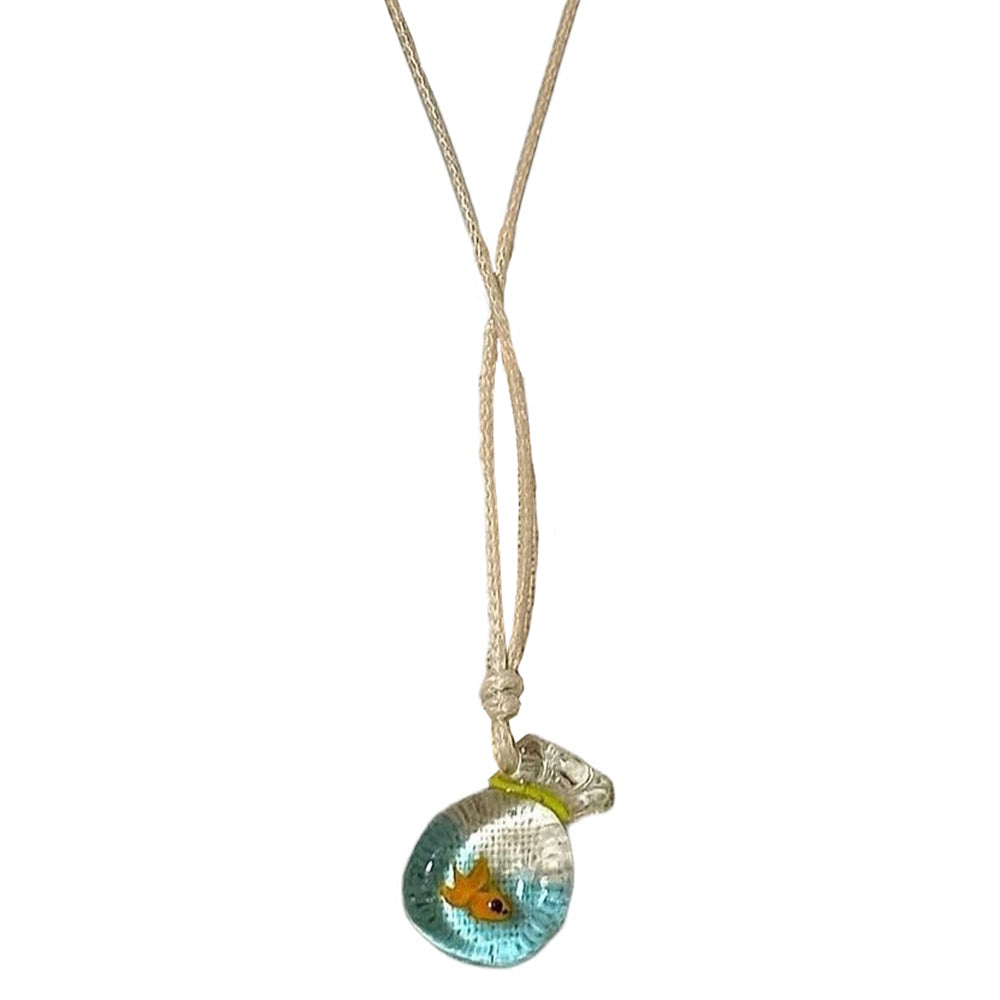 goldfish pendant necklace boogzel clothing