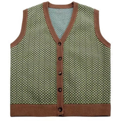 grandpa aesthetic button up vest boogzel clothing