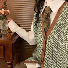grandpa aesthetic button up vest boogzel clothing