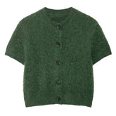 green fuzzy knit top boogzel clothing